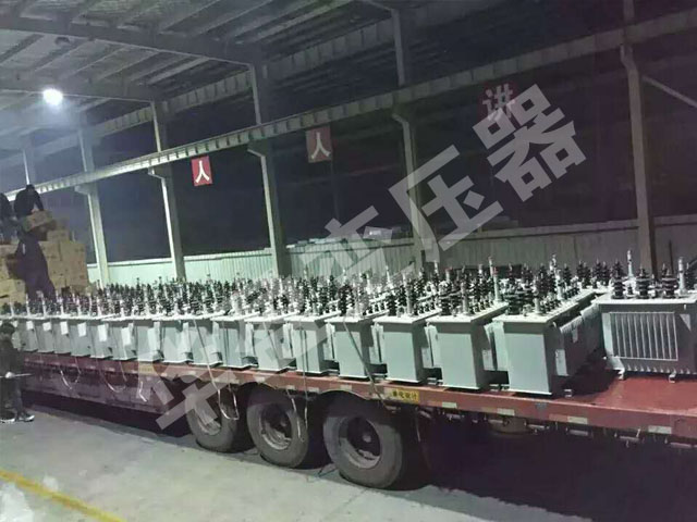 广元非晶合金变压器发货现场